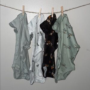 Carter's Mint Airplane Print Bodysuit